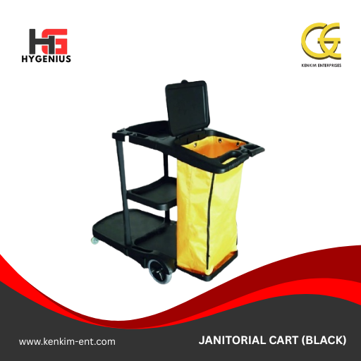 JANITORIAL CART (BLACK)